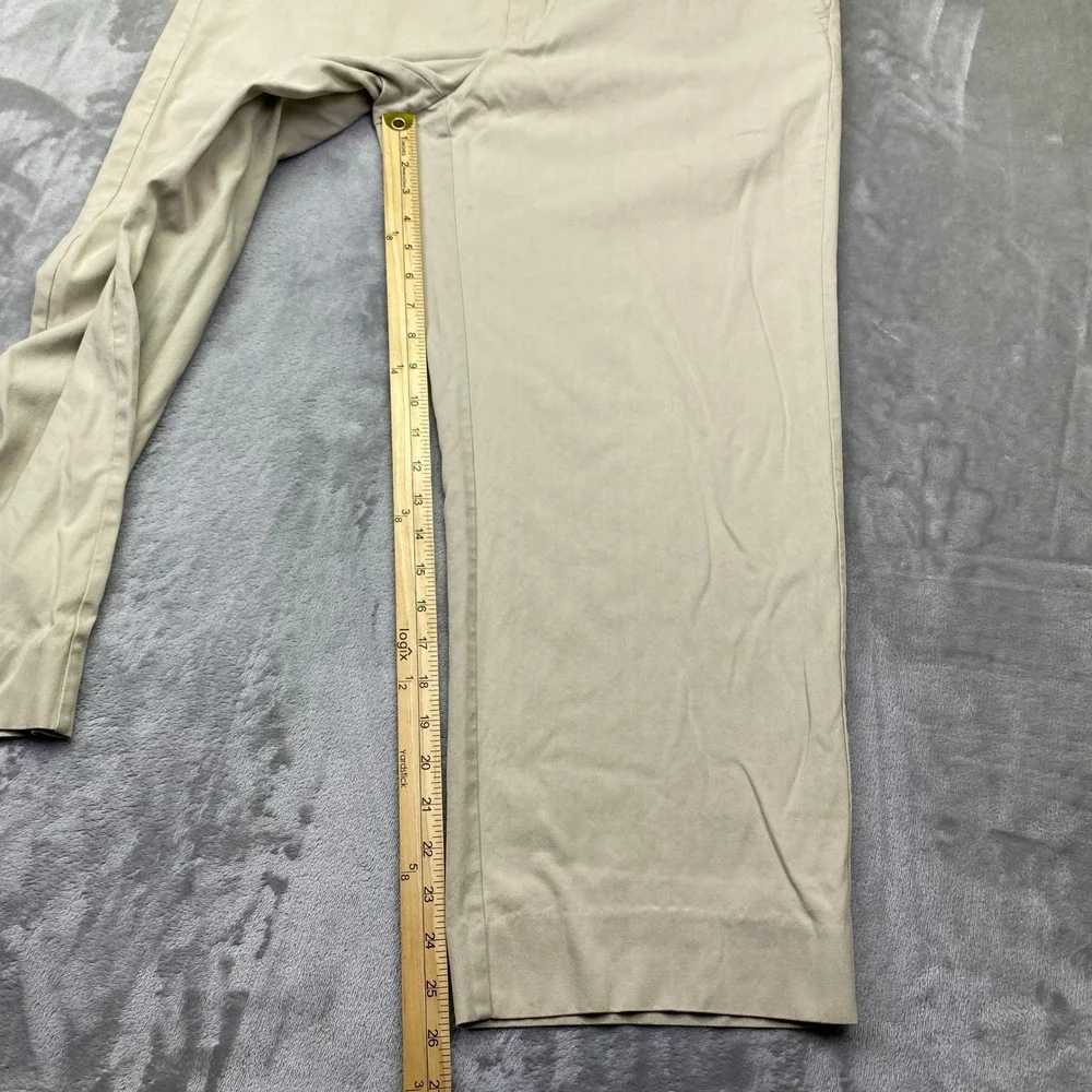 Tommy Bahama Khaki Herringbone Straight Leg Casual Dress Pant Men Sz 38 Fits 37